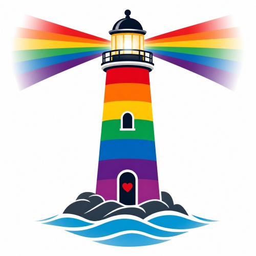Tasse »Leuchtturm Regenbogen«