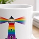 Tasse »Leuchtturm Regenbogen«