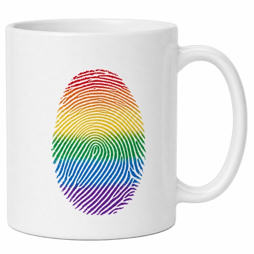 Tasse »Regenbogen-Fingerprint«