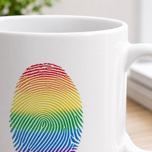 Tasse »Regenbogen-Fingerprint«