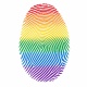 Tasse »Regenbogen-Fingerprint«