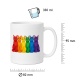 Tasse »Bunte Katzen in Regenbogenfarben«