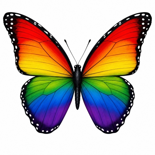 Tasse »Regenbogen-Schmetterling«