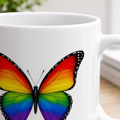 Tasse »Regenbogen-Schmetterling«