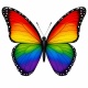 Tasse »Regenbogen-Schmetterling«