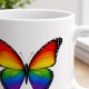 Tasse »Regenbogen-Schmetterling«