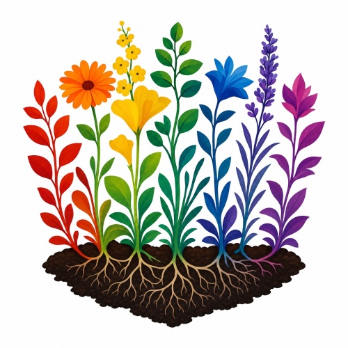 Tasse »Regenbogen-Blumenwiese«