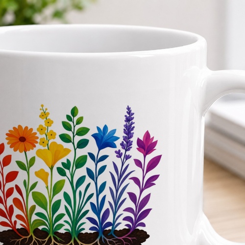 Tasse »Regenbogen-Blumenwiese«