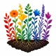 Tasse »Regenbogen-Blumenwiese«