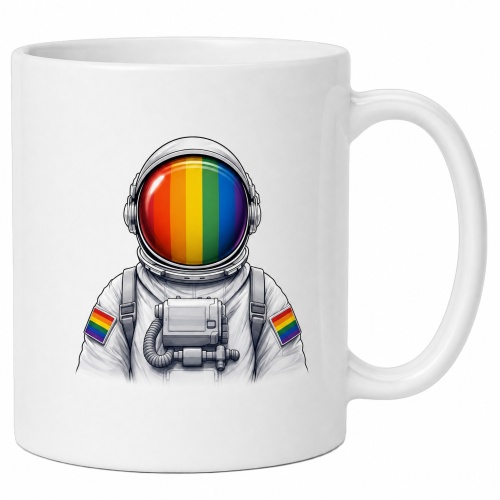 Tasse »Astronaut mit Regenbogen-Visier«