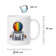Tasse »Astronaut mit Regenbogen-Visier«