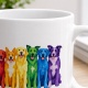 Tasse »Bunte Hunde im Regenbogenstil«
