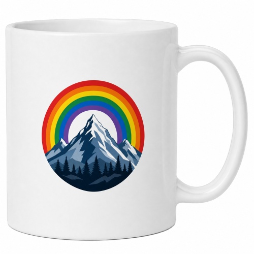 Tasse »Berg und Regenbogen«