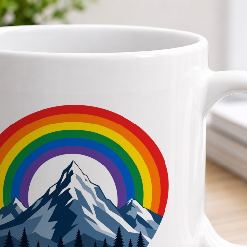 Tasse »Berg und Regenbogen«