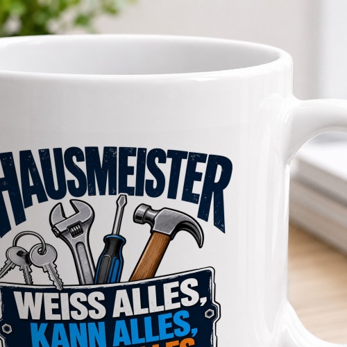 Tasse »Hausmeister – Weiss alles, kann alles, findet alles«
