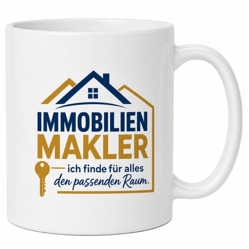 Tasse »Immobilienmakler – ich finde für...