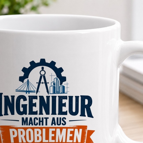 Tasse »Ingenieur macht aus Problemen Berechnungen«