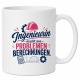 Tasse »Ingenieurin macht aus Problemen Berechnungen«