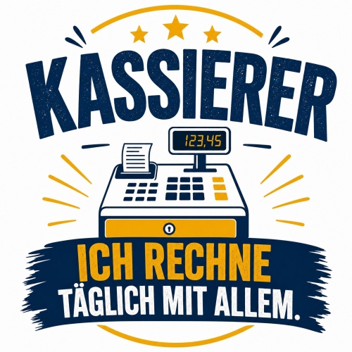 Tasse »Kassierer – Ich rechne täglich...