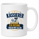Tasse »Kassierer – Ich rechne täglich mit allem«