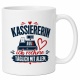 Tasse »Kassiererin – ich rechne täglich mit allem«