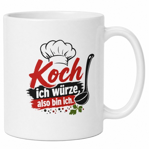 Tasse »Koch – ich würze, also bin...