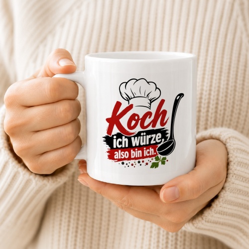 Tasse »Koch – ich würze, also bin ich.«