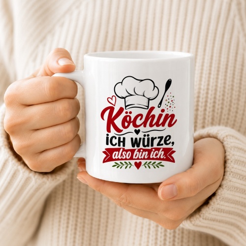 Tasse »Köchin – Ich würze, also bin ich«