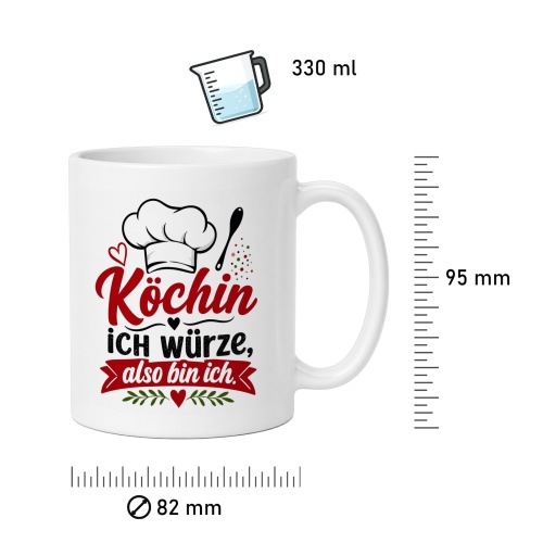 Tasse »Köchin – Ich würze, also bin ich«