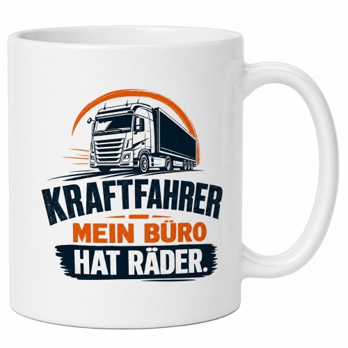 Tasse »Kraftfahrer – Mein Büro hat...