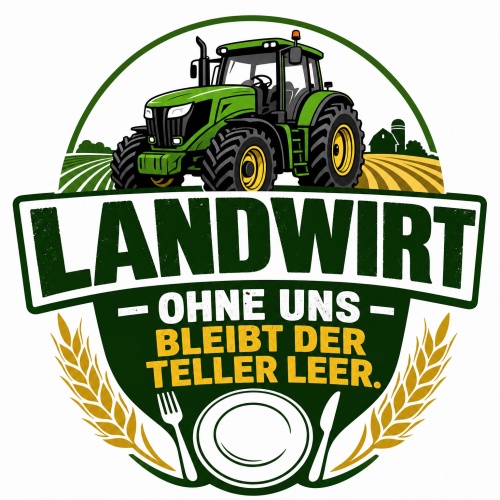 Tasse »Landwirt – Ohne uns bleibt der Teller...