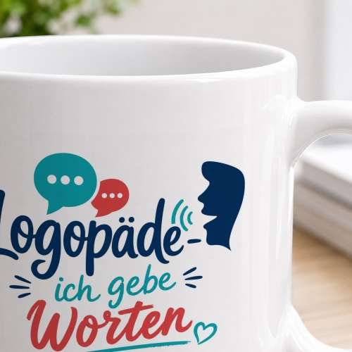 Tasse »Logopäde – ich gebe Worten eine Stimme«