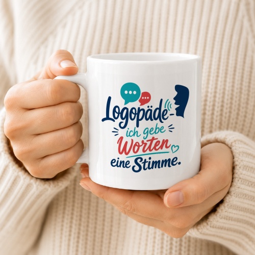 Tasse »Logopäde – ich gebe Worten eine Stimme«