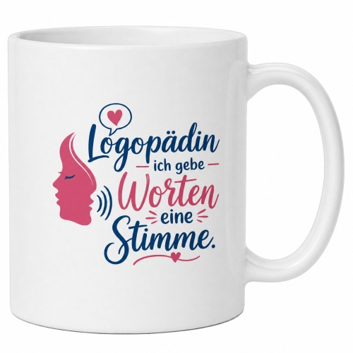 Tasse »Logopädin – ich gebe Worten eine...