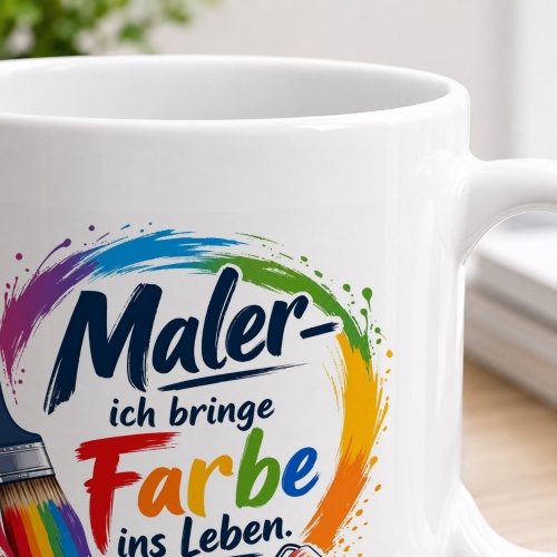 Tasse »Maler – ich bringe Farbe ins Leben«