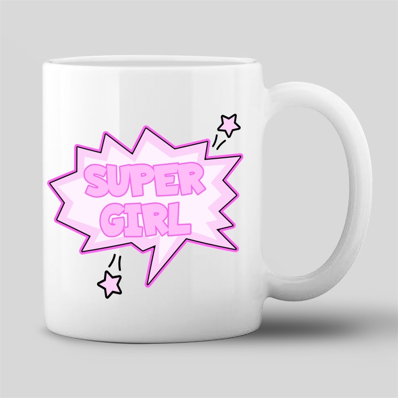 Tasse "Super Girl" (rosa)