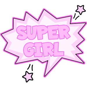 Tasse "Super Girl" (rosa)
