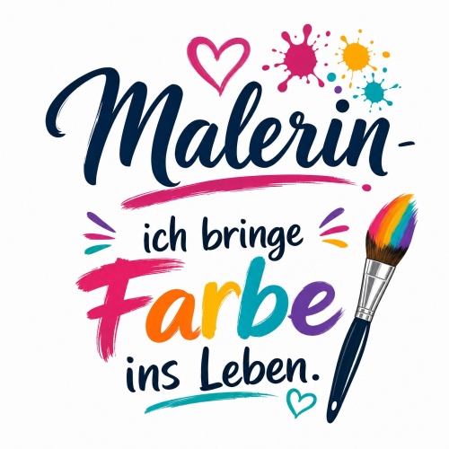 Tasse »Malerin – ich bringe Farbe ins...