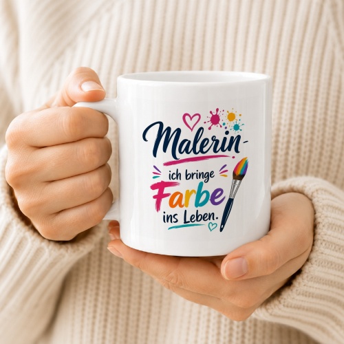 Tasse »Malerin – ich bringe Farbe ins Leben«