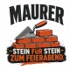 Tasse »Maurer – Stein für Stein zum Feierabend«