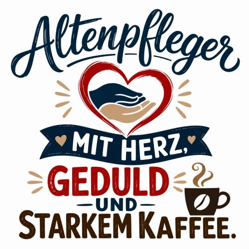 Tasse »Altenpfleger mit Herz, Geduld und starkem...