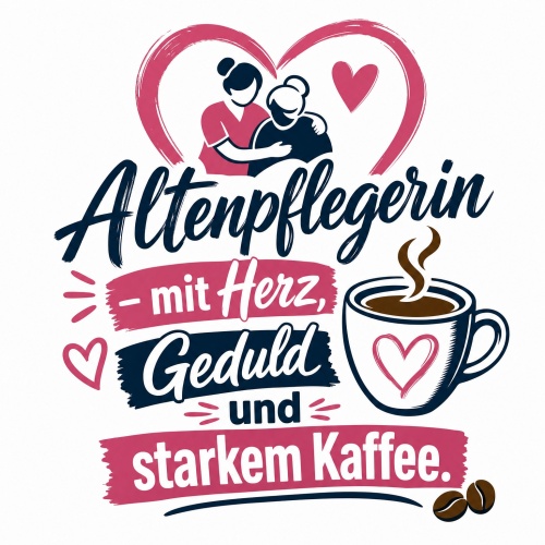 Tasse »Altenpflegerin – mit Herz, Geduld und...