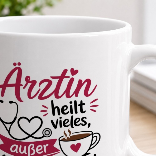 Tasse »Ärztin heilt vieles, außer Kaffeemangel«