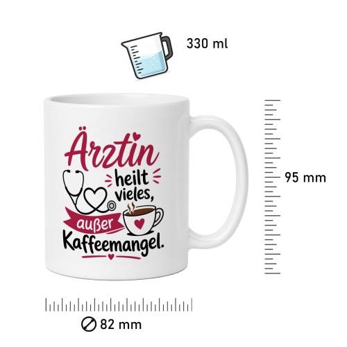 Tasse »Ärztin heilt vieles, außer Kaffeemangel«