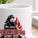 Tasse »Feuerwehrfrau rennt rein, wenn andere rauslaufen«