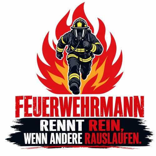 Tasse »Feuerwehrmann rennt rein, wenn andere...