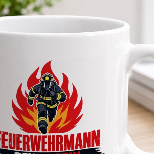 Tasse »Feuerwehrmann rennt rein, wenn andere rauslaufen«