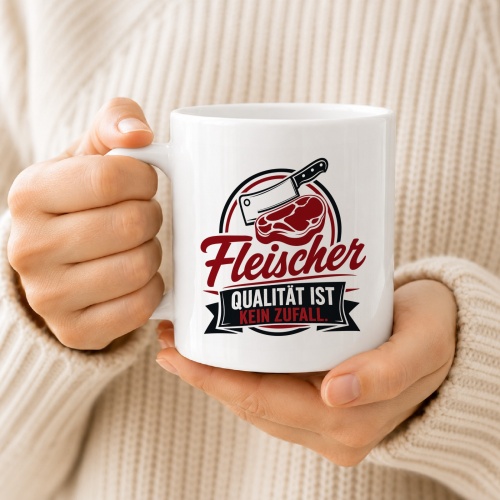 Tasse »Fleischer – Qualität ist kein Zufall«
