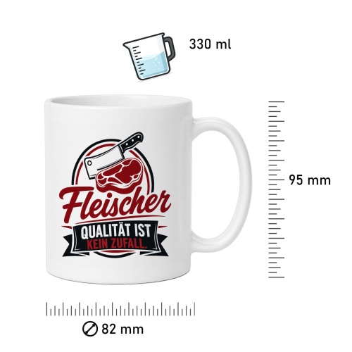 Tasse »Fleischer – Qualität ist kein Zufall«