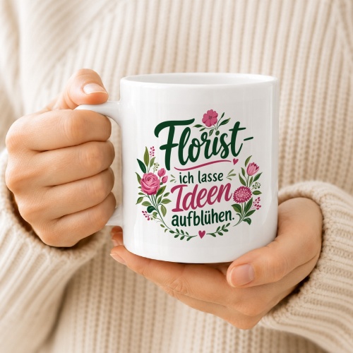 Tasse »Florist – ich lasse Ideen aufblühen«